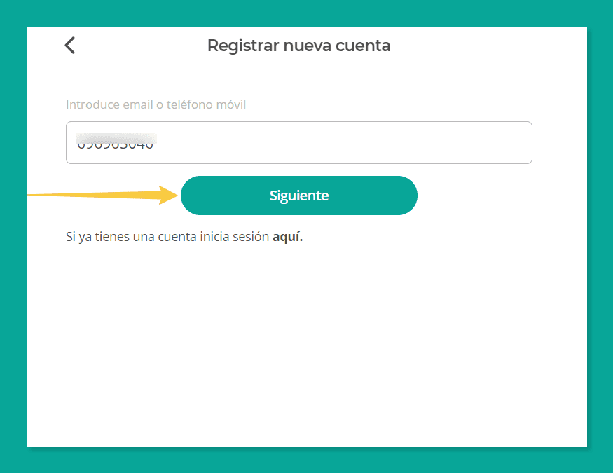 Registro en tucomunidapp.com, captura de pantalla: paso 5